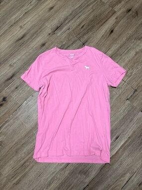 VS PINK Short-Sleeve Tee with Logo